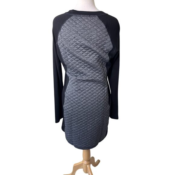 SMARTWOOL Diamond Peak Quilted Dress SW000325 Black Gray Medium - Picture 2 of 8